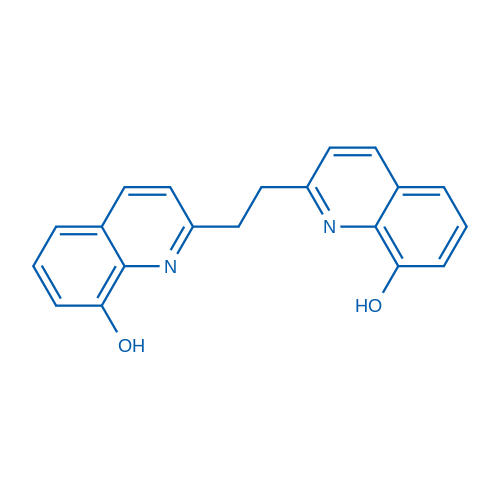 2,2'-(乙烷-1,2-二基)双(喹啉-8-醇) 结构式