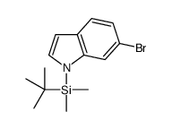 6-溴-1-(叔丁基二甲基硅烷基)-1H-吲哚 结构式