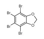 4,5,6,7-四溴-1,3-苯并二氧杂环戊烯 结构式