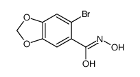 6-溴-N-羟基-1,3-苯并二氧杂环戊烯-5-甲酰胺 结构式