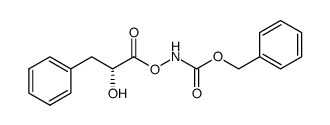 (αR)-α-羟基苯丙酸-([(苯基甲氧基)羰基]氮烷基)酯 结构式