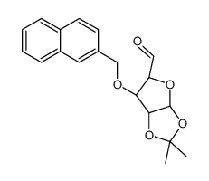 α-D-ribo-Pentodialdo-1,4-furanose, 1,2-O-(1-methylethylidene)-3-O-(2-naphthalenylmethyl)- 结构式