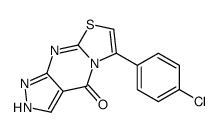 6-(4-氯苯基)吡唑并[3,4-d]噻唑并[3,2-a]嘧啶-4(1H)-酮 结构式