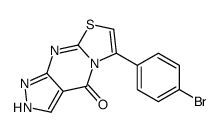 6-(4-溴苯基)吡唑并[3,4-d]噻唑并[3,2-a]嘧啶-4(1H)-酮 结构式