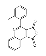 4-(2-甲基苯基)呋喃并[3,4-c]喹啉-1,3-二酮 结构式