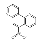 5-硝基-1,7-菲咯啉 结构式