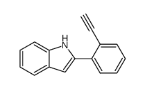 2-(2-乙炔基苯基)-1H-吲哚 结构式