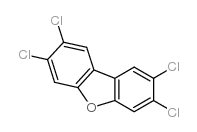 2,4,7,8-四氯二苯并呋喃 结构式