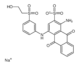 1-氨基-4-[3-(2-羟乙基磺酰基)苯胺基]-9,10-二氧代蒽-2-磺酸钠 结构式