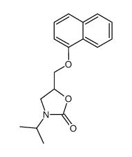 3-异丙基-5-(1-萘氧基甲基)-2-恶唑烷酮 结构式