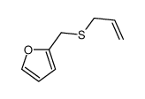 2-(烯丙硫基甲基)呋喃 结构式