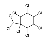 1,2,3,4,5,6-六氯-1-二氯甲基环己烷 结构式