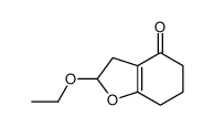 2-乙氧基-3,5,6,7-四氢-2H-1-苯并呋喃-4-酮 结构式