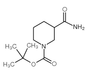1-BOC-3-甲酰胺哌啶 结构式