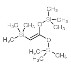 1,1-双(三甲基甲硅烷基氧基)-2-三甲基甲硅烷基乙烯 结构式
