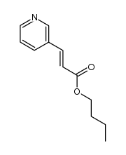 2-Propenoic acid, 3-(3-pyridinyl)-, butyl ester 结构式