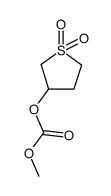 1,1-二氧代四氢-3-噻吩基碳酸甲酯 结构式