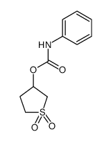 1,1-二氧代四氢-3-噻吩基苯基氨基甲酸酯 结构式