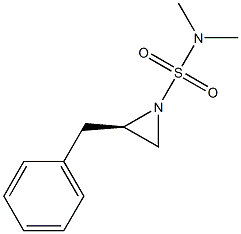 (R)-2-苄基-N,N-二甲基氮杂环丙烷基-1-磺酰胺 结构式