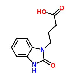 2,3-二氢-2-氧-1H-苯并咪唑-1-丁酸 结构式