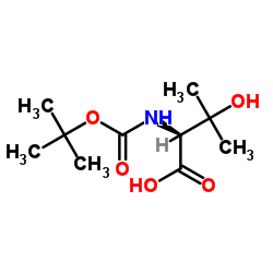 N-Boc-3-羟基-L-缬氨酸 结构式
