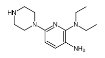 N2,N2-二乙基-6-(1-哌嗪基)-2,3-吡啶二胺 结构式