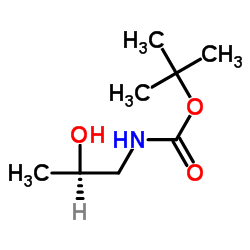(R)-1-(Boc-氨基)-2-丙醇 结构式