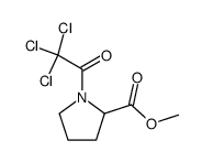 1-(三氯乙酰基)吡咯烷-2-羧酸甲酯 结构式
