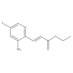 (2E)-3-(3-氨基-5-氟吡啶-2-基)丙烯酸乙酯 结构式