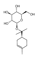 (4S)-α-松油醇 8-O-β-D-吡喃葡萄糖苷 结构式