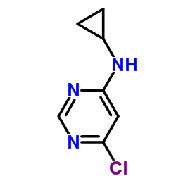 4-氯-6-环丙基氨基嘧啶 结构式