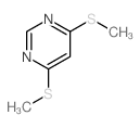 4,6-双(甲基硫代)嘧啶 结构式