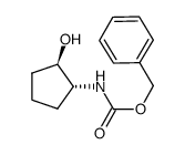 Carbamic acid, N-[(1R,2R)-2-hydroxycyclopentyl]-, phenylmethyl ester 结构式