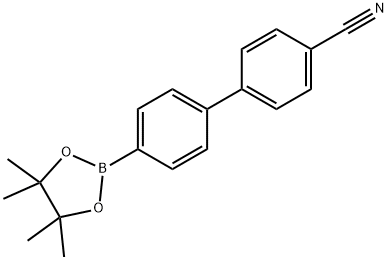 4-氰基联苯-4'-硼酸频那醇酯 结构式