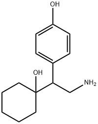 1-[2-氨基-1-(4-羟基苯基)乙基]环己醇 结构式