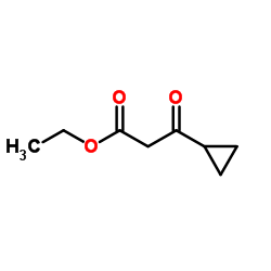 3-环丙基-3-羰基-丙酸乙酯 结构式