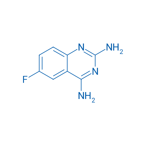 6-氟喹唑啉-2,4-二胺 结构式