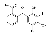 2-(3,5-二溴-2,4-二羟基苯甲酰基)苯甲酸 结构式