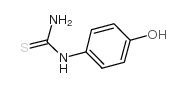 1-(对羟基苯基)-2-硫脲 结构式