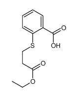 2-(3-乙氧基-3-氧代丙基)硫代苯甲酸 结构式