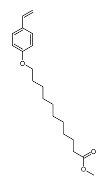 11-(4-乙烯基苯氧基)十一烷酸甲酯 结构式