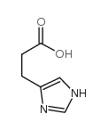 3-(咪唑-4-基)丙酸 结构式