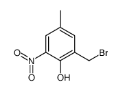 2-(溴甲基)-4-甲基-6-硝基苯酚 结构式