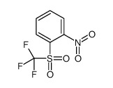 1-硝基-2-[(三氟甲基)磺酰基]苯 结构式