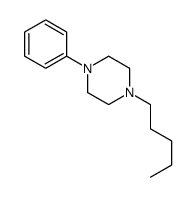 1-戊基-4-苯基哌嗪 结构式