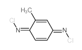 N1,N4-二氯-2-甲基-2,5-环己二烯-1,4-二亚胺 结构式