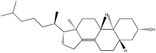 Δ8(14)-胆甾烯醇 结构式
