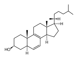 5α-胆甾-6,8-二烯-3β-醇 结构式