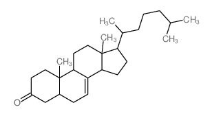 5β-胆甾-7-烯-3-酮 结构式