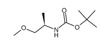 Carbamic acid, N-[(1R)-2-methoxy-1-methylethyl]-, 1,1-dimethylethyl ester 结构式